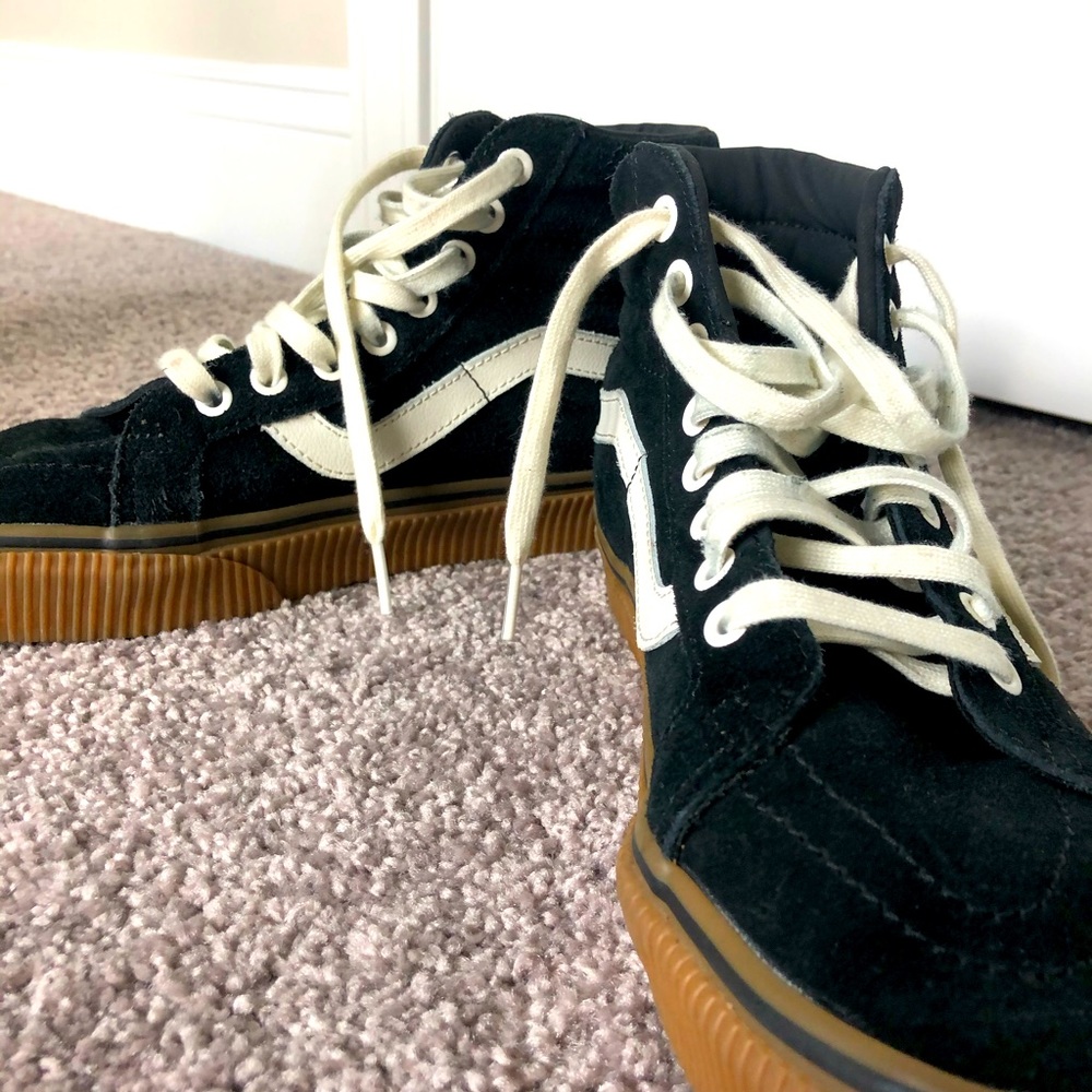 Black High Top Vans Women’s Size 8.5